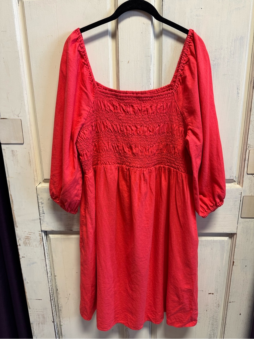 Women's Ingrid + Isabel Maternity Smocked Square-Neck Dress